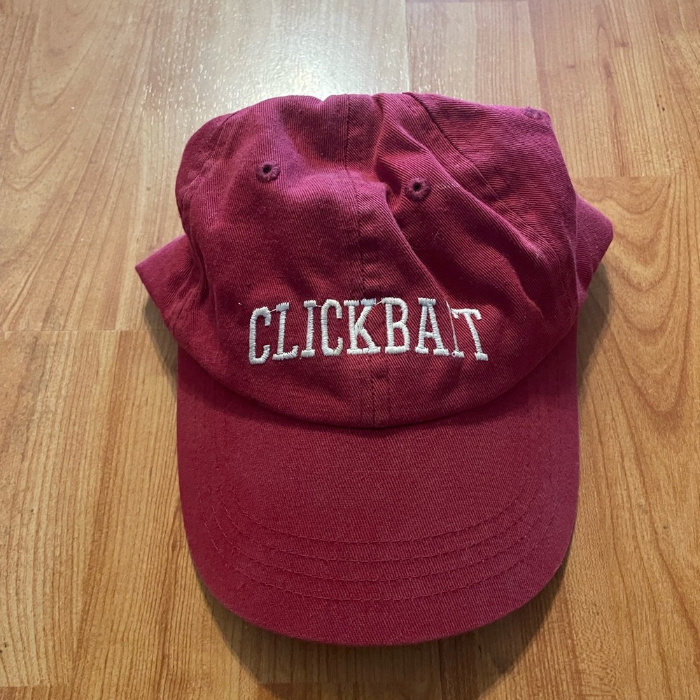 Red Clickbait David Dobrik Dad Cap